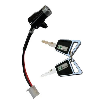 CY Electric Bicycle Ignition On/Off Key , Universal 2-Wire Lock, Battery Power Key Switch for E-Bike, Scooter
