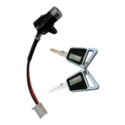 CY Electric Bicycle Ignition On/Off Key , Universal 2-Wire Lock, Battery Power Key Switch for E-Bike, Scooter