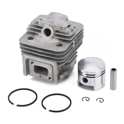 Cylinder & Piston Kit with Piston, Rings, Circlips, Gudgeon Pin for 52 cc Brush Cutters