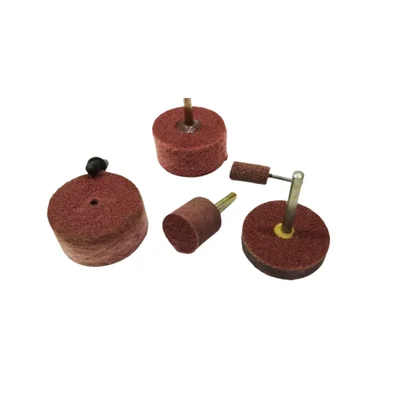 Made In India Cylinder Type Non Woven Mop Wheel Set for Grinding Stone