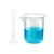 SBT Scientific Plastic 1 Measuring Cylinder 10ml & 1 Measuring Beaker 100ml Combo Blue Printed Graduation for Lab