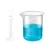 SBT Scientific Plastic 1 Measuring Cylinder 25ml & 1 Measuring Beaker 50ml Combo Blue Printed Graduation for Lab