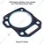 5 Pcs 170F Engine Cylinder Cover Gasket for 7 HP Petrol Power Tiller