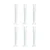 SBT 6 pcs 100ml Scientific Polypropylene Measuring Cylinder with Hexagonal Base and Blue Printed Graduation