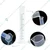 SBT 6 pcs 100ml Scientific Polypropylene Measuring Cylinder with Hexagonal Base and Blue Printed Graduation