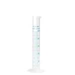 SBT 50ml Scientific Polypropylene Measuring Cylinder with Hexagonal Base and Blue Printed Graduation