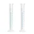Bello 2pcs x 100ml Scientific Polypropylene Measuring Cylinder with Hexagonal Base and Blue Printed Graduation