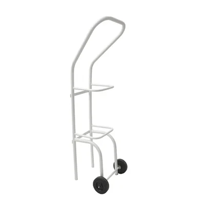 Luft India Heavy Duty Cylinder Trolley Li13 Round Tube Framework Portable & Large O2 Cylinder Transportation