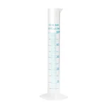 Bello 50ml Scientific Polypropylene Measuring Cylinder with Hexagonal Base and Blue Printed Graduation