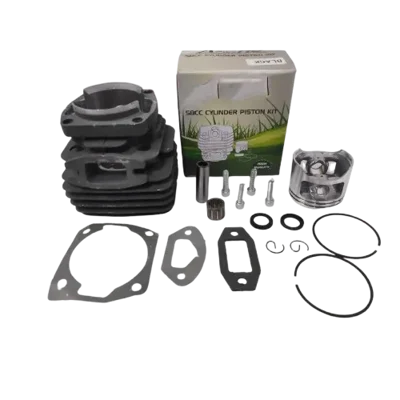 Cylinder with Piston Set (Double Gap - 17 Pcs) for 58cc Petrol Chainsaw, CS 001