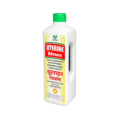 Varahvet Uterine Advance Liquid for Total Clearance of Post Parturient Problems & Makes Uterus Healthy(Quantity-500 ml)
