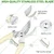 DAP 8805 Heavy Duty White High Carbon Steel Garden Bypass Pruning Shears 