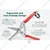 DAP 8" Red colour Classic Style Stainless Steel Harvest Shear