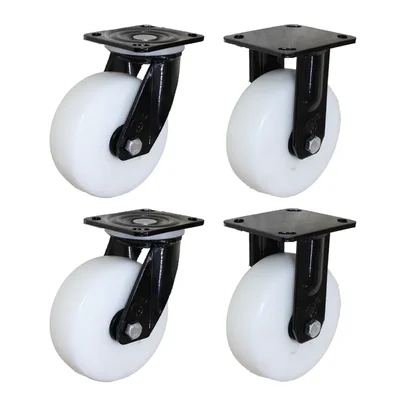 DDV (602SB-FAB) 850 kg Load Capacity 150 mm 2 pcs Fixed and 2 pcs Swivel Type PP Caster Wheels