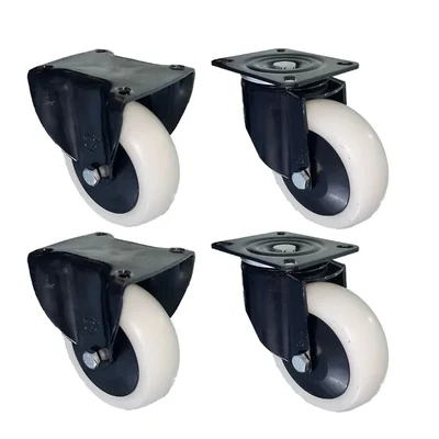 DDV (602WBr-DH) 750 kg Load Capacity 150 mm 2 pcs Fixed and 2 pcs Swivel Type PP Caster Wheels