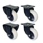 DDV (602WBr-DH) 750 kg Load Capacity 150 mm 2 pcs Fixed and 2 pcs Swivel Type PP Caster Wheels
