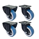 DDV (645BB-DH) 650 kg Load Capacity 150 mm 2 pcs Fixed and 2 pcs Swivel Type Natural Rubber Caster Wheels