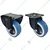 DDV (645BB-DH) 650 kg Load Capacity 150 mm 2 pcs Fixed and 2 pcs Swivel Type Natural Rubber Caster Wheels