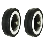 DDV 802RB Assembly For 190 kg Load Capacity 200 mm 2 pcs Natural Rubber Caster Wheel