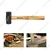 DE NEERS 6000 gms Sledge Wooden Handle Hammer with two spare Fiberglass Handle.