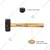 DE NEERS 4000 gms  Wooden Handle Sledge Hammer with two spare Fiberglass Handle