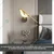 GIGAWATTS Sparrow Wall Light Gold Plating Decorative Lamp Bird Style LED for Bedroom Living & Drawing Room Lobby 