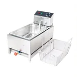 Commercial 16L Electric & Gas Operated Vertical Deep Fryer