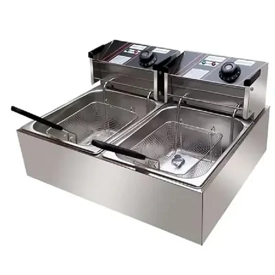 Commercial Stainless Steel 5L+ 5L Electric Deep Fryer 