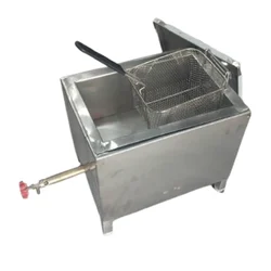 8 Ltr Deep Fryer with Lid, 16x12x14 inch Size, Gas Operated For Cafes, Snack counters, Catering