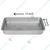 Aluminium 13 x10 Inch Deep Baking Rectangle Oven Tray(Pack-2 pcs)
