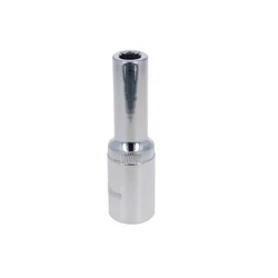 Keaa 1/2 Inch Drive 6 Point Deep Socket 9 mm Chrome Vanadium Heavy Duty Socket for Ratchet and Workshop Use
