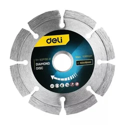 Deli 100mm (4 Inch) Diamond Disc (EDH-SQP100-E1) - Pack Of 5