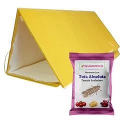 SK Agrotech Delta Trap with Tomato Leafminer Lure (Tuta Absoluta)(Quantity-5 Traps and 5 Lures)