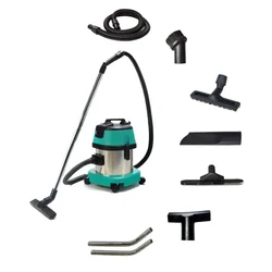 Deluxe 15 Liters SS Body Professional Wet & Dry Vacuum Cleaner, 1200W