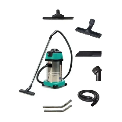 Deluxe 30 L 1200W SS Body Professional Wet & Dry Vacuum Cleaner (1 Year Warranty)
