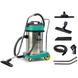 Deluxe 80L 3000W SS Body Professional Wet & Dry Vacuum Cleaner (1 Year Warranty)