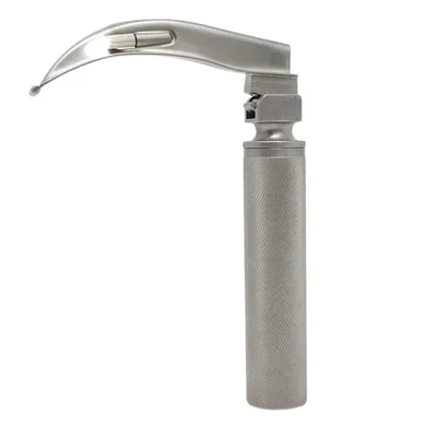 ConXport Bright LED Delux Laryngoscope Set Macintosh Type Curved Stainless Steel 4 Blades Size 1 2 3 4