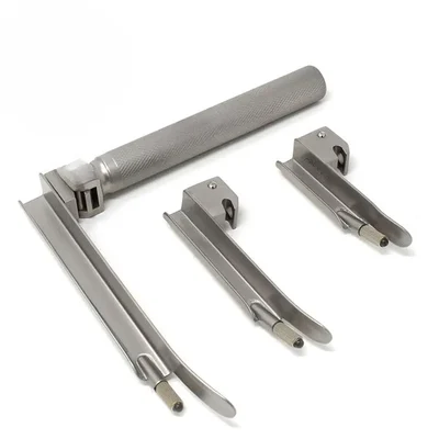 ConXport LED Medical Stainless Steel Delux Miller Laryngoscope Sizes 0, 1, 2, 3