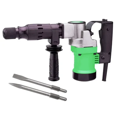 Powerful 5Kg 1050 Watt Demolition Hammer or Concrete Breaker With 2 Pcs Chisel