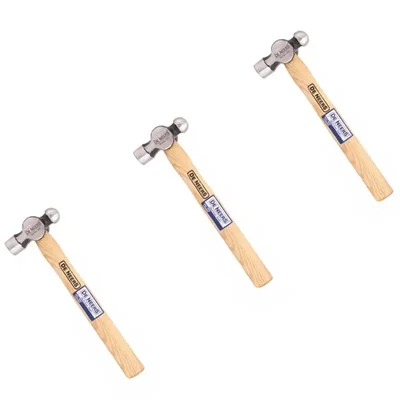 De Neers 300 g Ball Pein/Cross Pein Hammer with Wooden Handle - Pack of 3