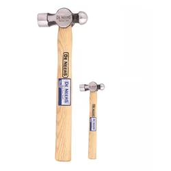 DE NEERS 1000g and 600g Steel Head Ball Pein Hammer with Wooden Handle 