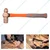 De Neers Hand Tools Combo of 450 gm and 1130 gm Copper Ball Pein Hammer with Fiberglass Handle