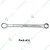 DE NEERS 21x23 mm Bi-Hexagon Shallow Offset Ring Spanner - Pack of 4