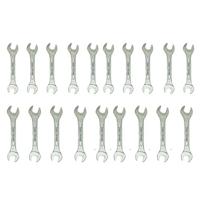 DE NEERS 12x13 mm Double Open End Spanner - Pack of 19