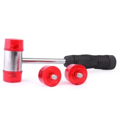 De Neers 20 mm Soft Faced  steel handle Plastic Hammers with spare mallet (DN-20FL)