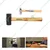 DE NEERS 2500 gms Sledge Wooden Handle Hammer with Wood Handle 500 Gm Ball Pein Hammer