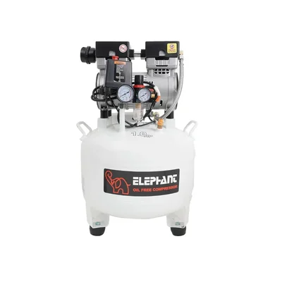 Elephant 30 Liters Oil Free Noiseless Dental Air Compressor with 1 HP Copper Winding Motor (AC 30DR)