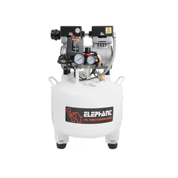 Elephant 30 Liters Oil Free Noiseless Dental Air Compressor with 1 HP Copper Winding Motor (AC 30DR)