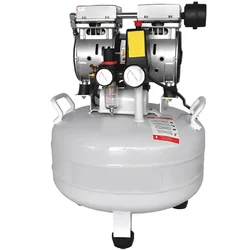 25 Litres Dental Oil Free Sound Less Air Compressor with 0.75 HP Motor, 116psi Max. Pressure and 4.8 CFM