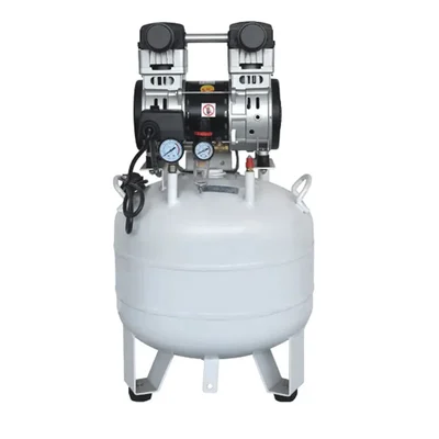 50 Litres Dental Oil Free Sound Less Air Compressor with 1.5 HP Motor, 116 psi Max. Pressure and 7.0 CFM